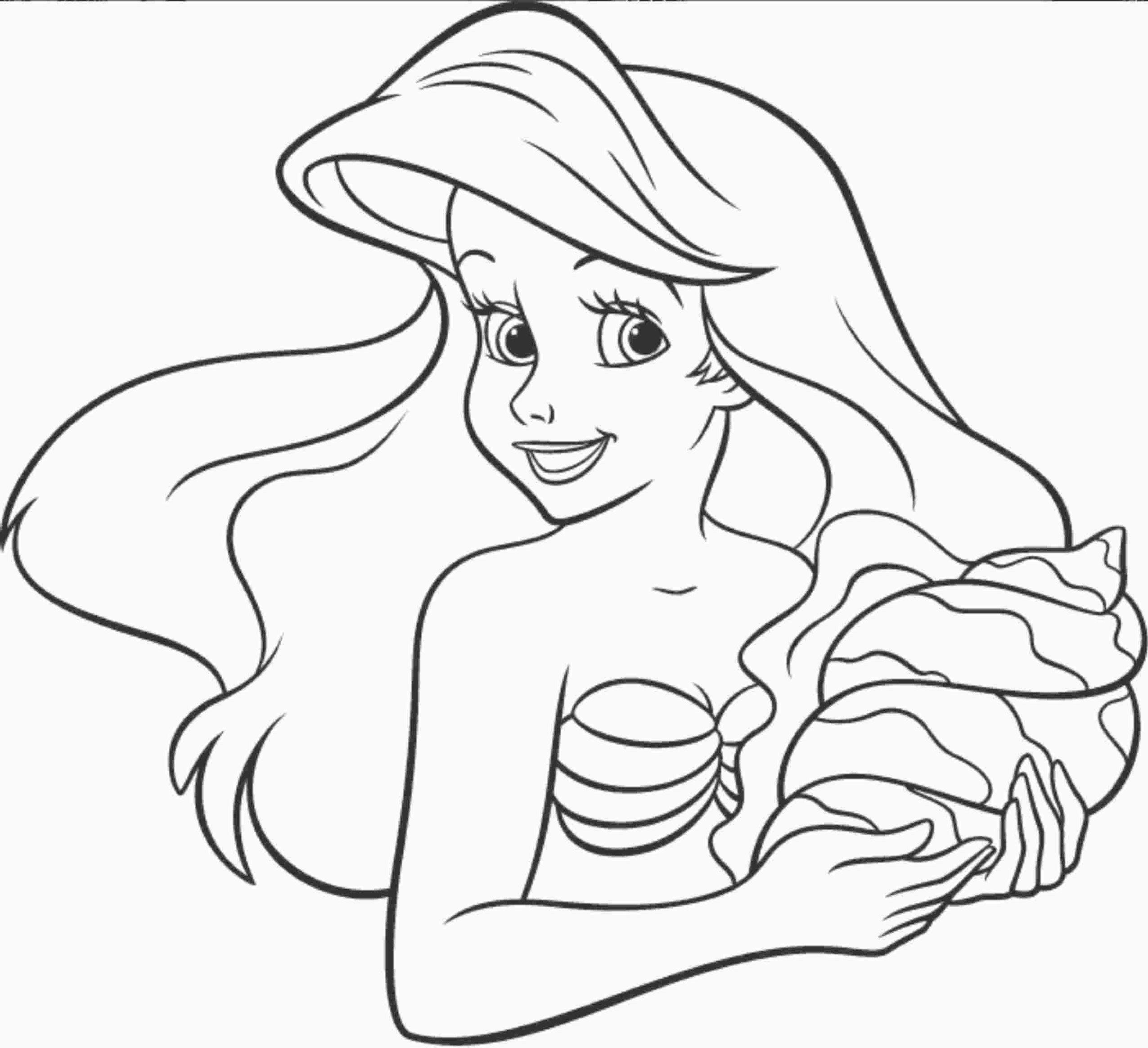 Ariel The Little Mermaid Coloring Pages