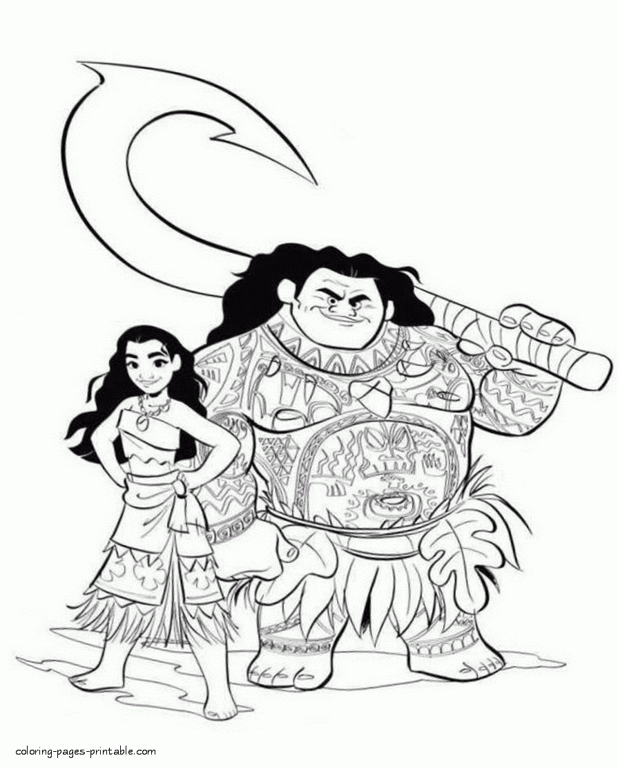 Color Pages Moana