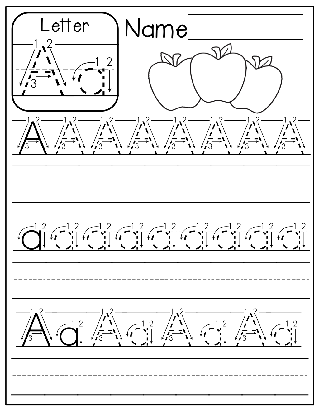 alphabet handwriting practice worksheets