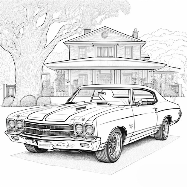 Car Coloring Book Pages
