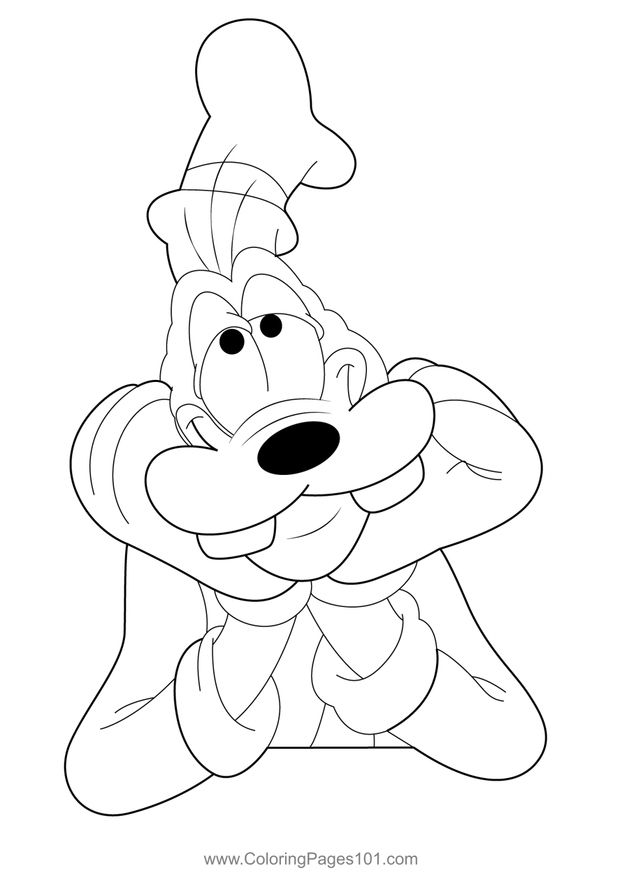 Goofy Coloring Pages