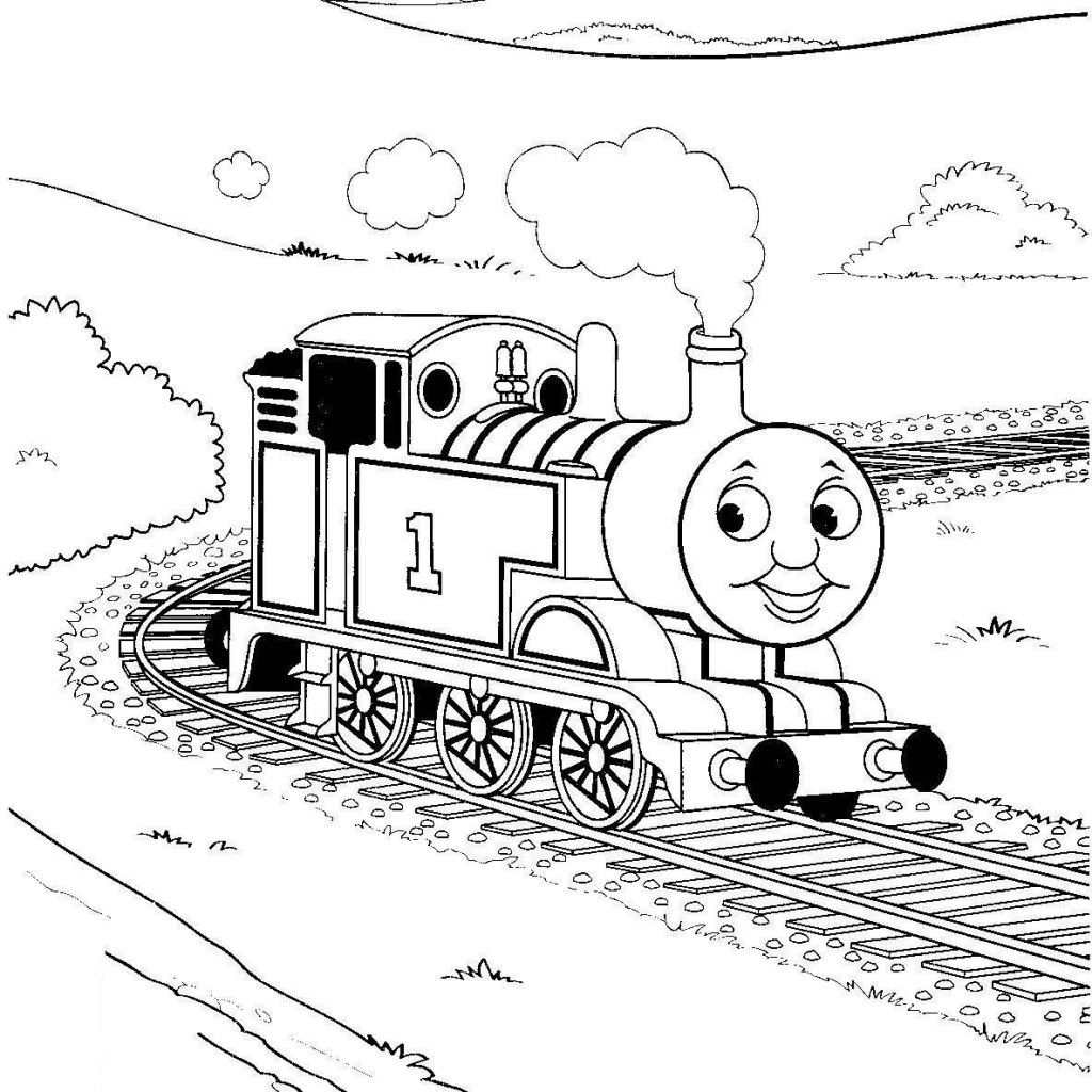 free train coloring pages
