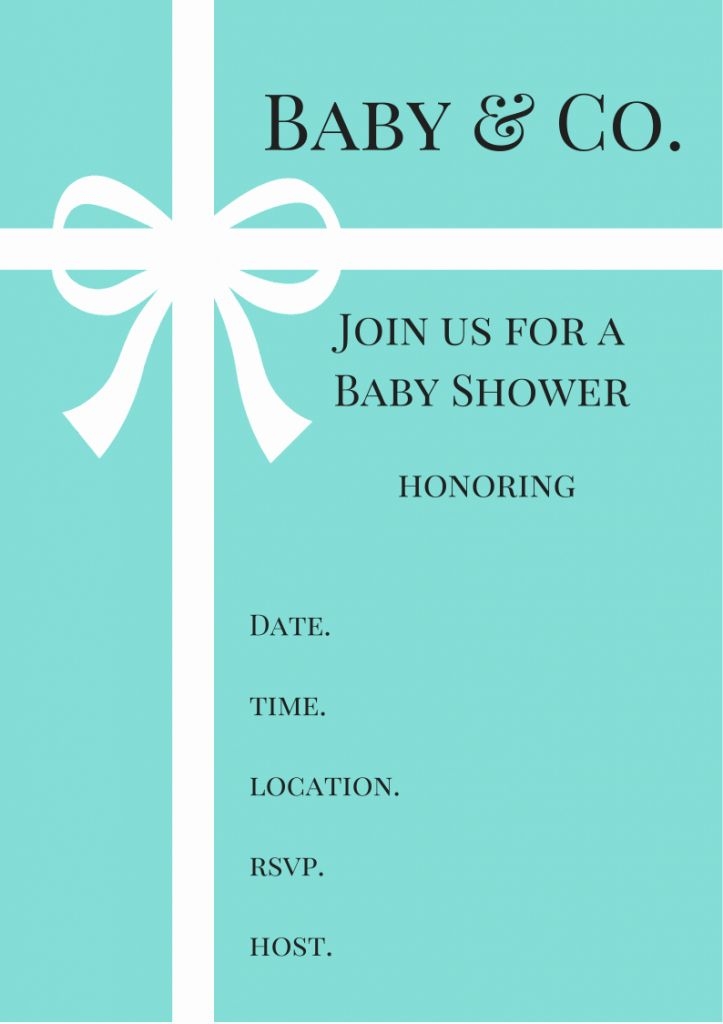 tiffany and co invitation template free