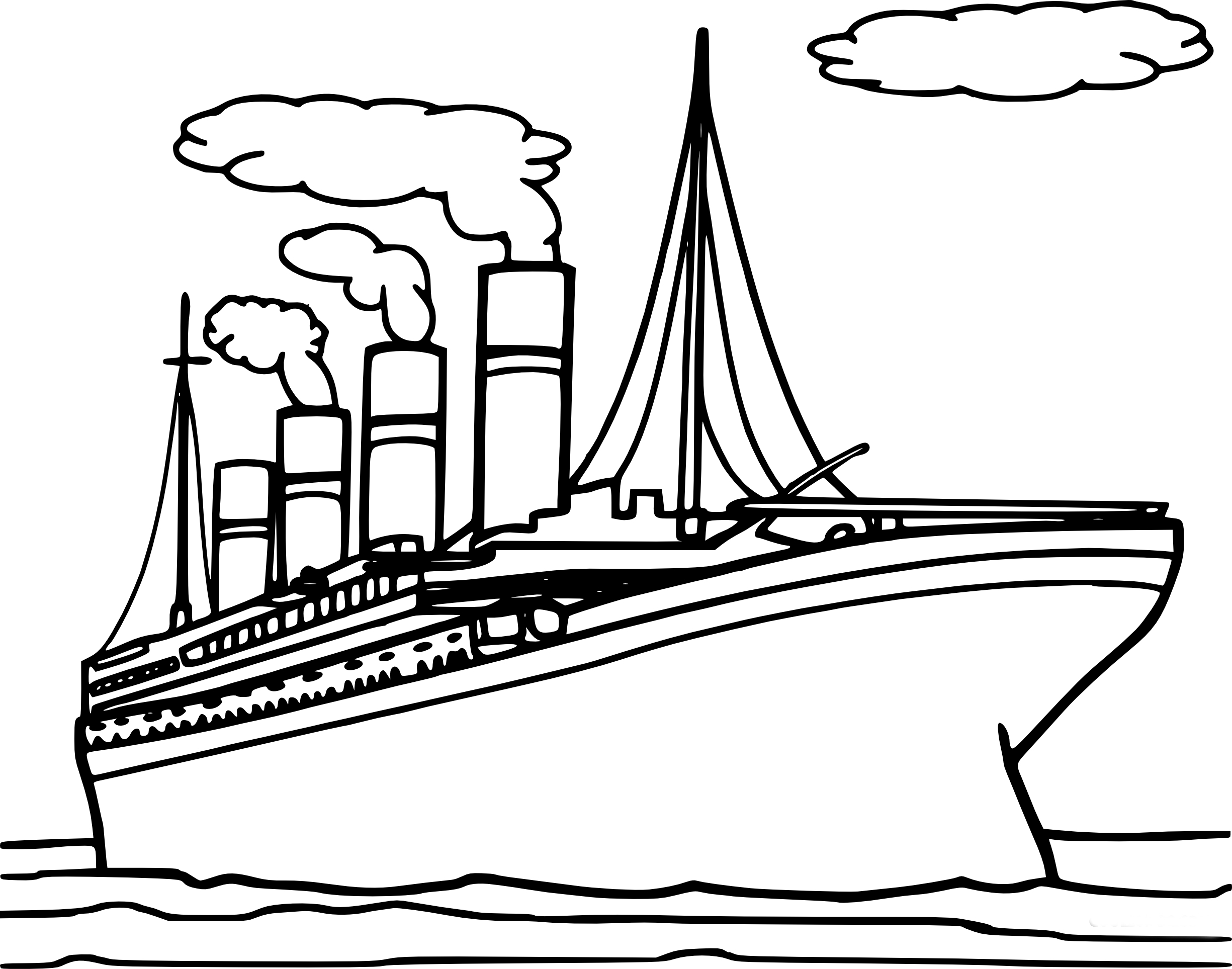 Titanic Coloring Page Free Printable Coloring Pages On Coloori
