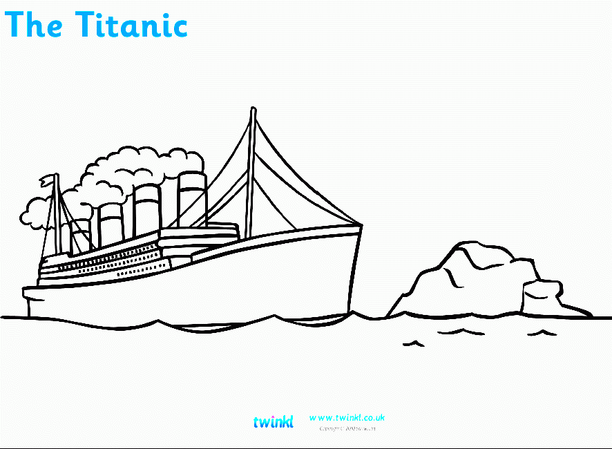 Titanic Coloring Pages To Print Coloring Home