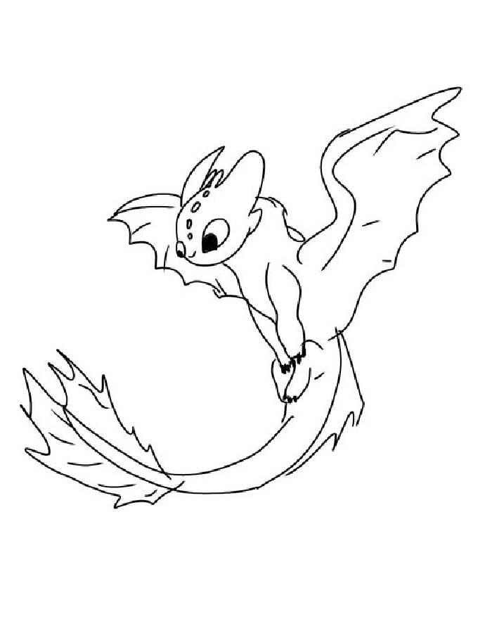 Toothless Coloring Pages Free Printable PDF 