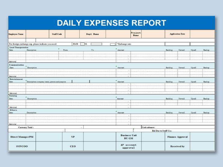 Top 10 Best Excel Template Of Expense Sheet Free Download 2024 