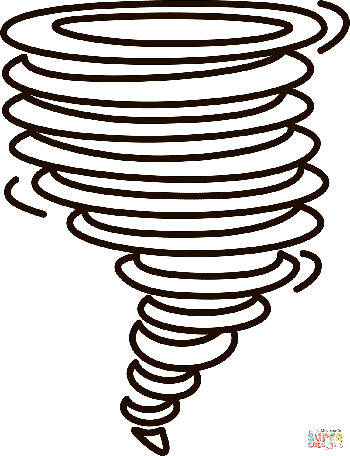 Tornado Coloring Pages Coloring Nation