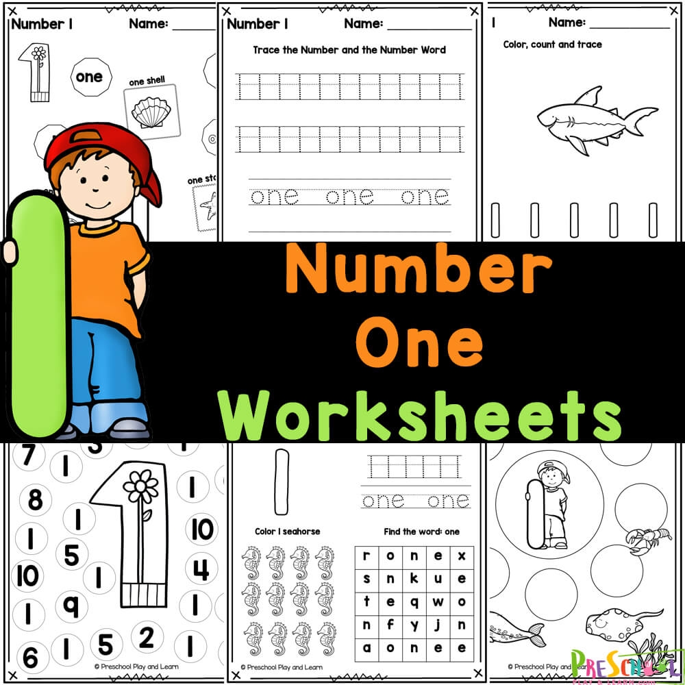 Trace And Color Numbers 1 10 The Teaching Aunt Worksheets Library