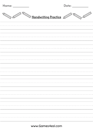 Tracing Alphabet Letters Printable Handwriting Worksheets DIY 