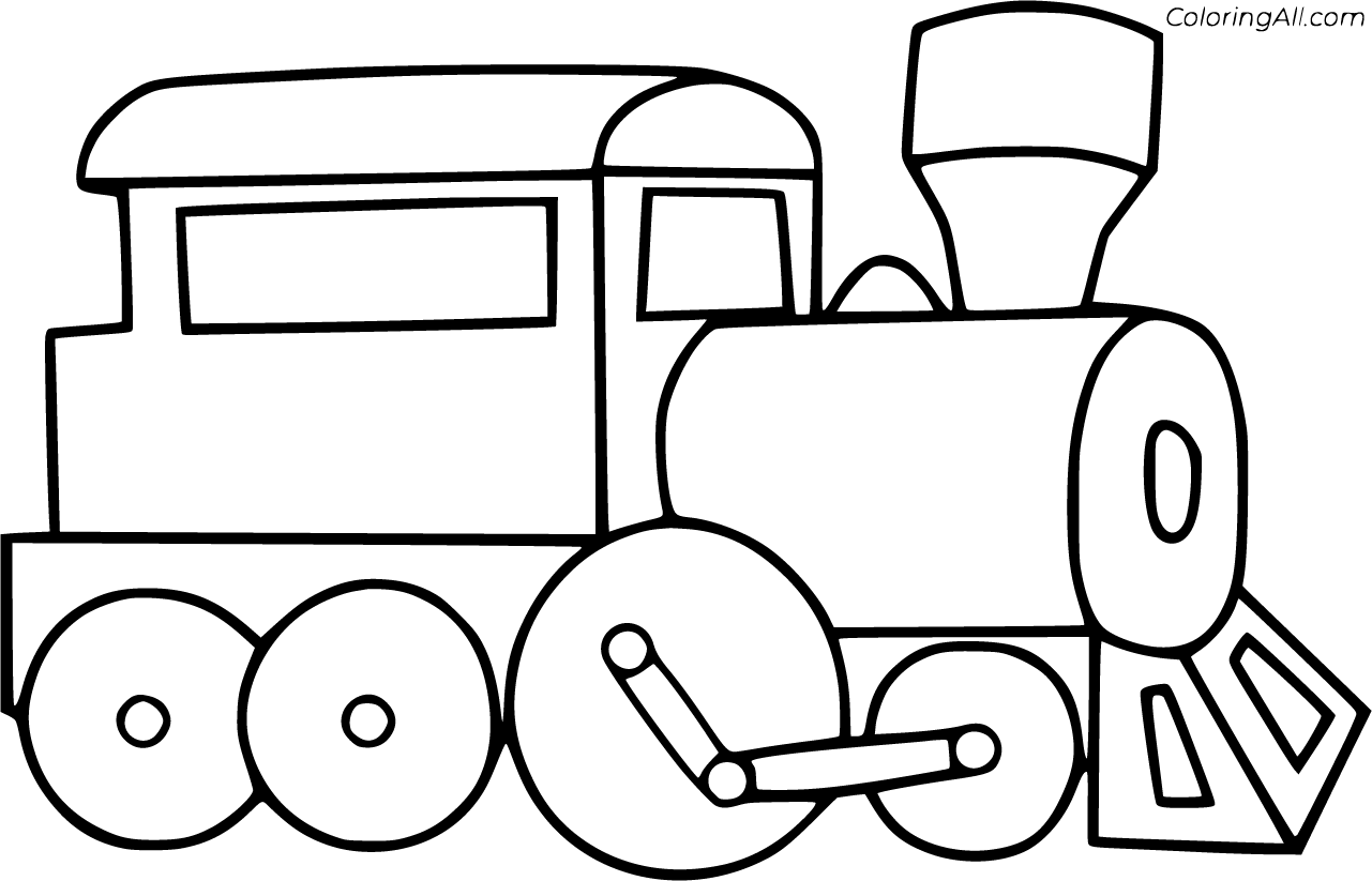 Train Coloring Pages 60 Free Printables ColoringAll