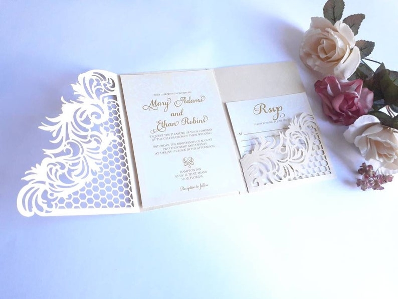 free tri fold wedding invitation template