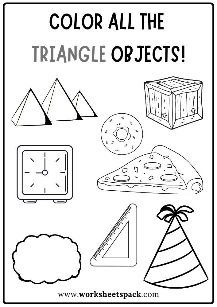 kindergarten shape worksheets