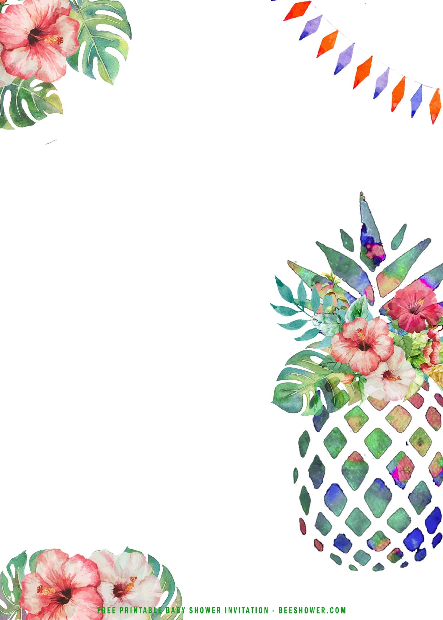 tropical invitation template free