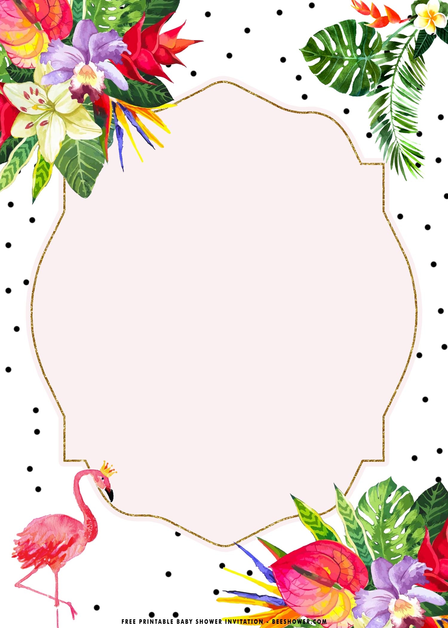 Tropical Invitations Template Free