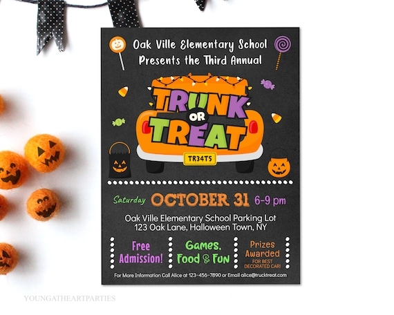 trunk or treat invitation template free