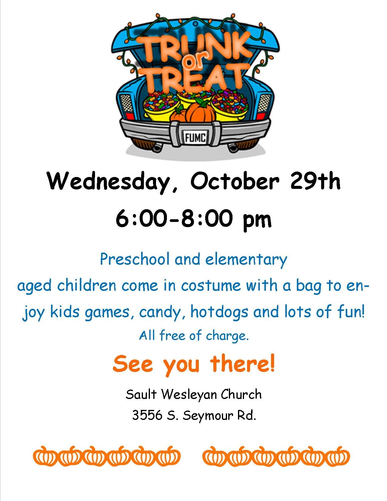 Trunk Or Treat Invitation Template Free