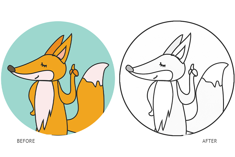 Turn Picture Into Coloring Page Photoshop Making Coloring Pages From 