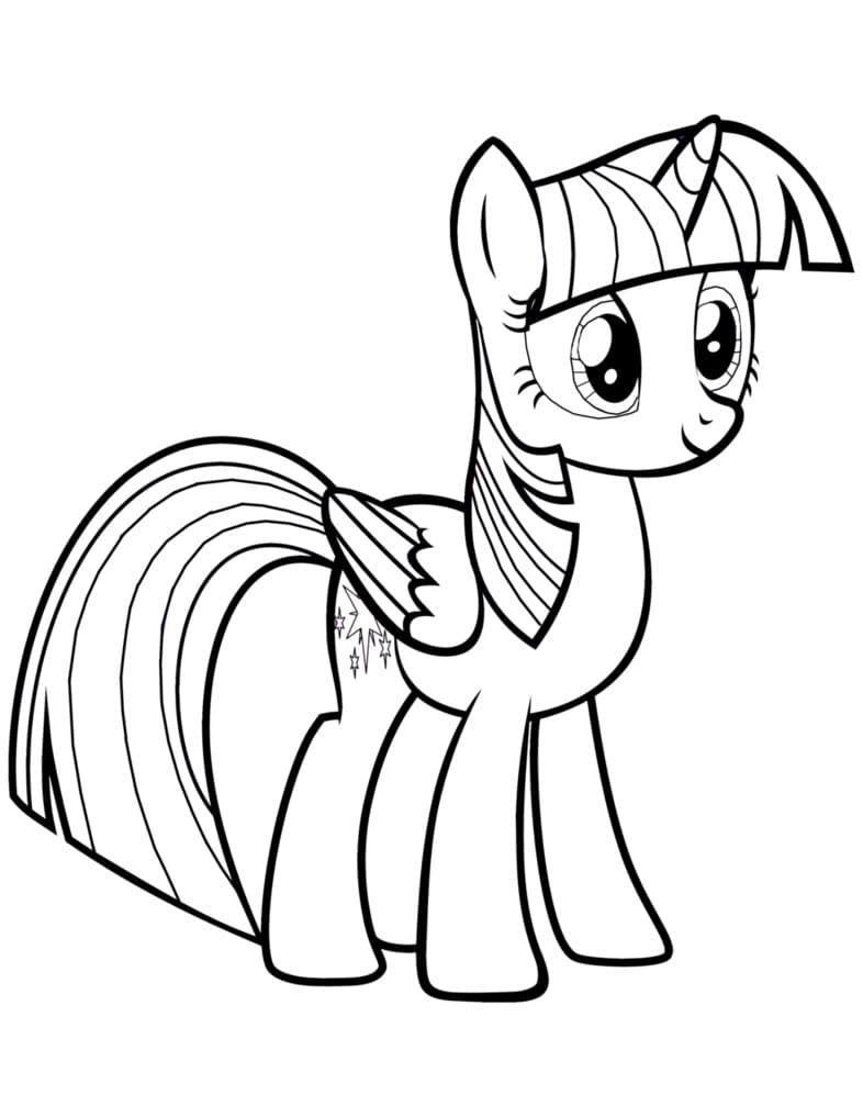 Twilight Sparkle To Print Coloring Page Free Printable Coloring Pages 