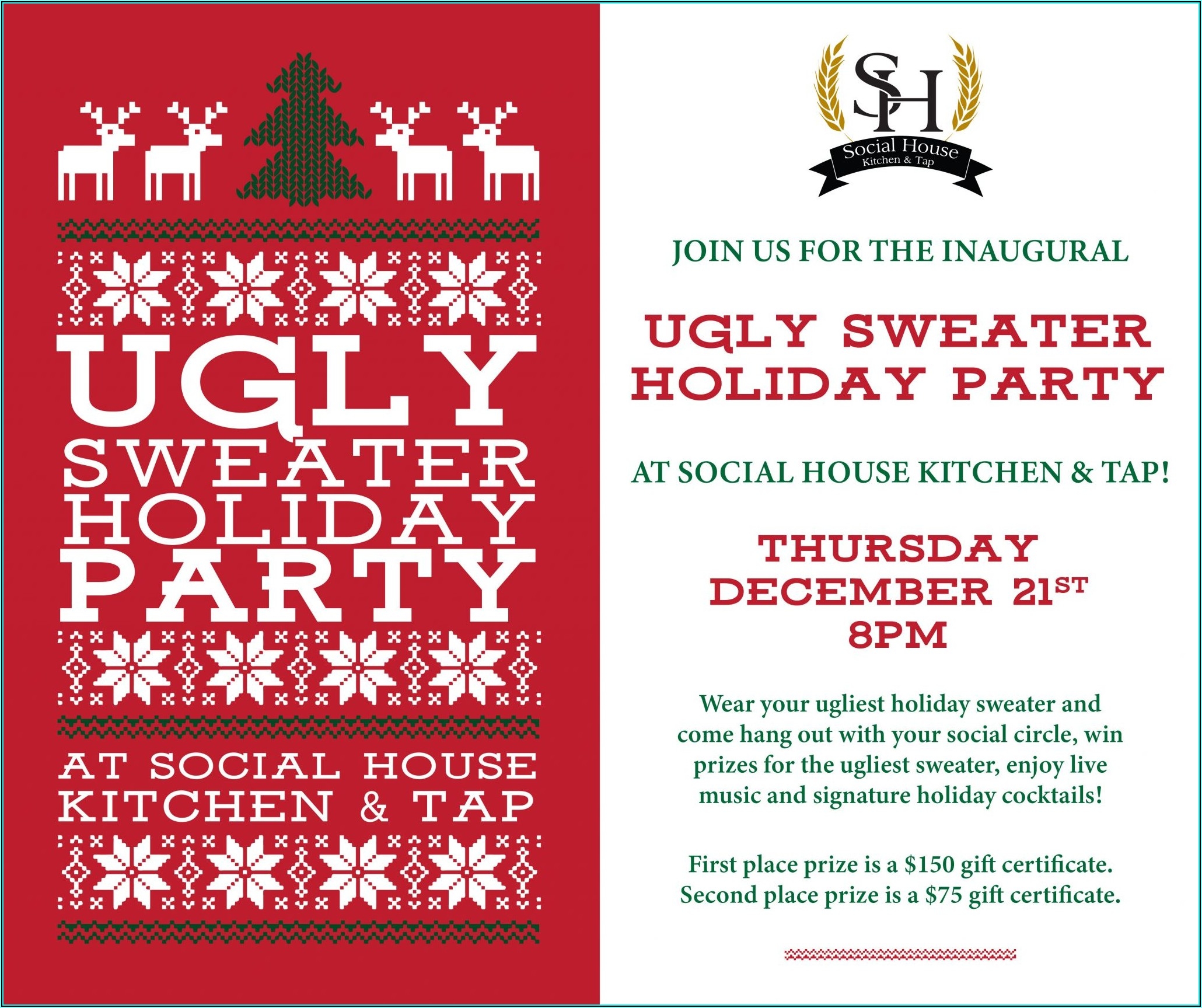 Ugly Sweater Invite Template Template 1 Resume Examples BpV5KrX91Z