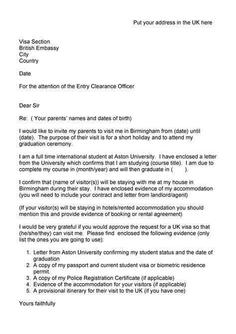 Uk Invitation Letter Template At Templatecom Letter Templates 