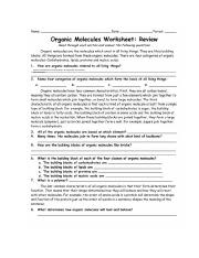 Understanding Organic Molecules Foundations Of Life Course Hero