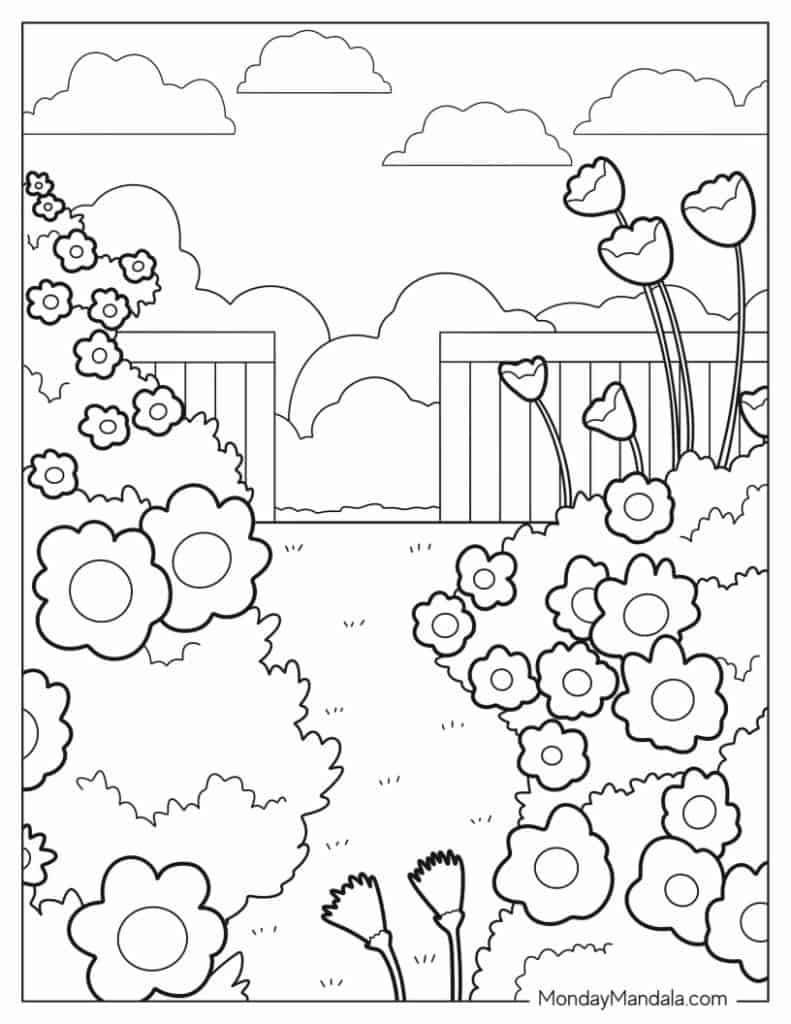 Coloring Garden Pages