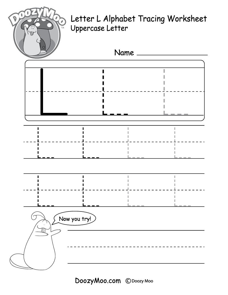 letter a tracing worksheet