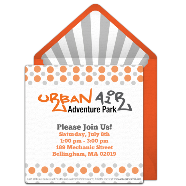 Urban Air Party Invitations Invitationhart90