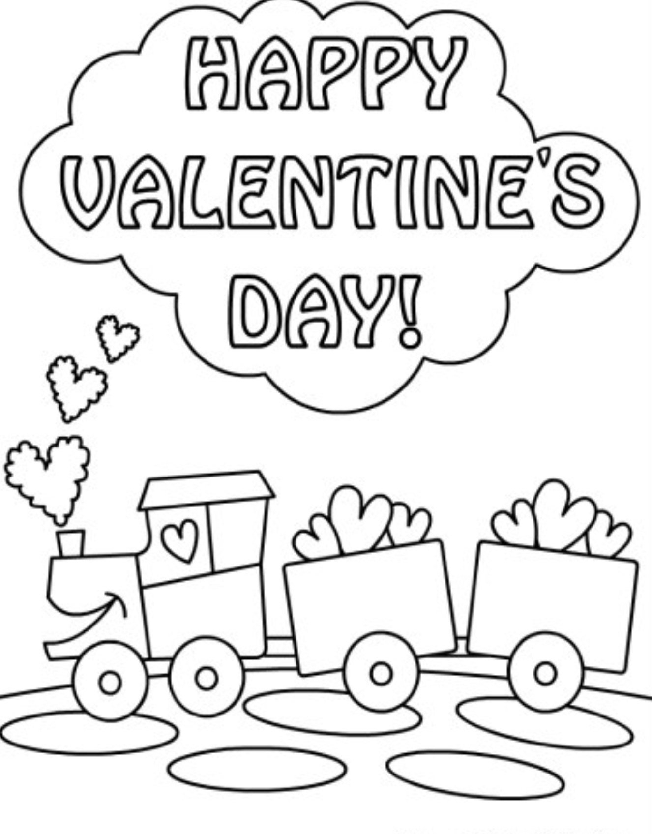 Valentine Coloring Page