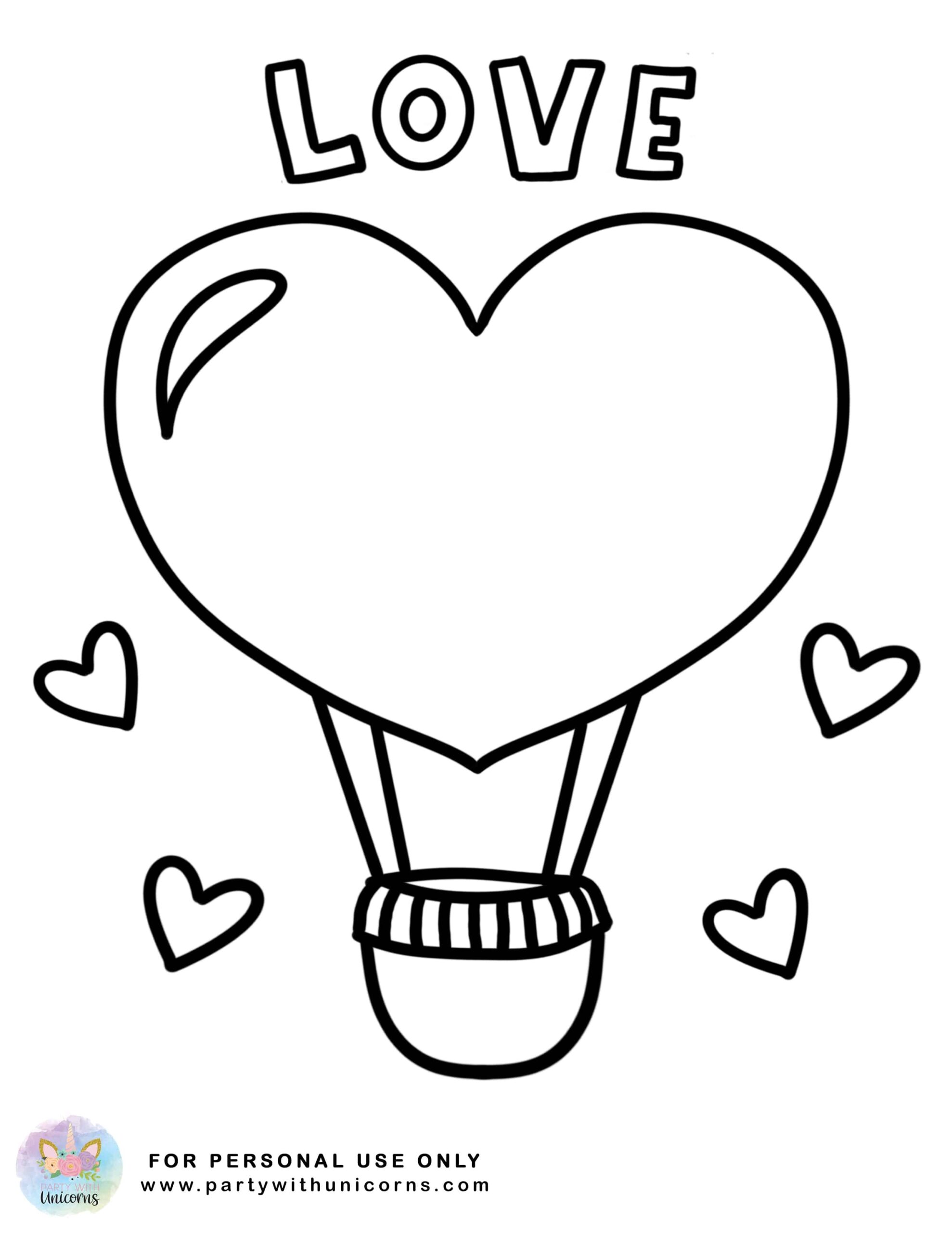 valentines coloring pages free