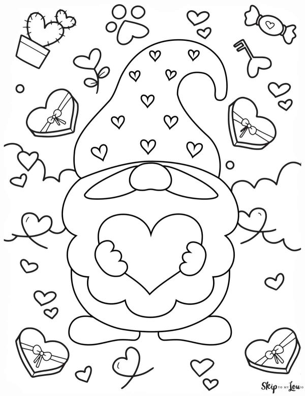 Valentines Day Coloring Page Coloring Home