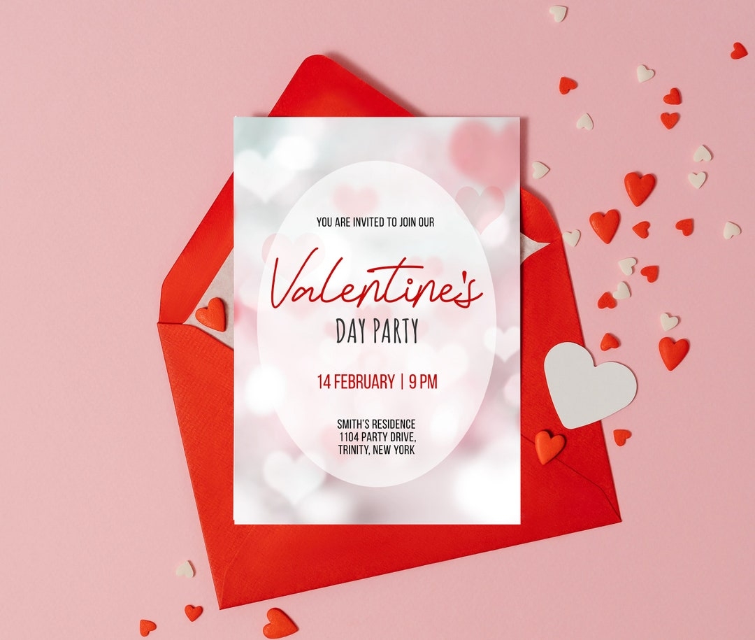 valentines party invitation template