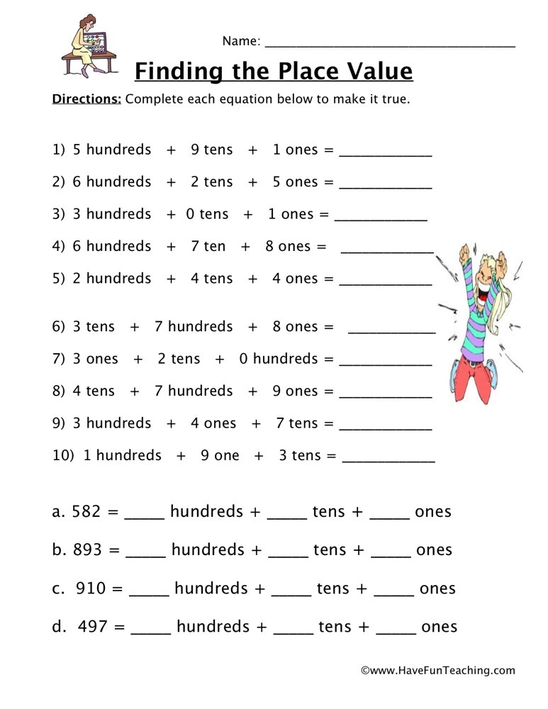 Value Place Value Face Value Worksheet Live Worksheets Worksheets 