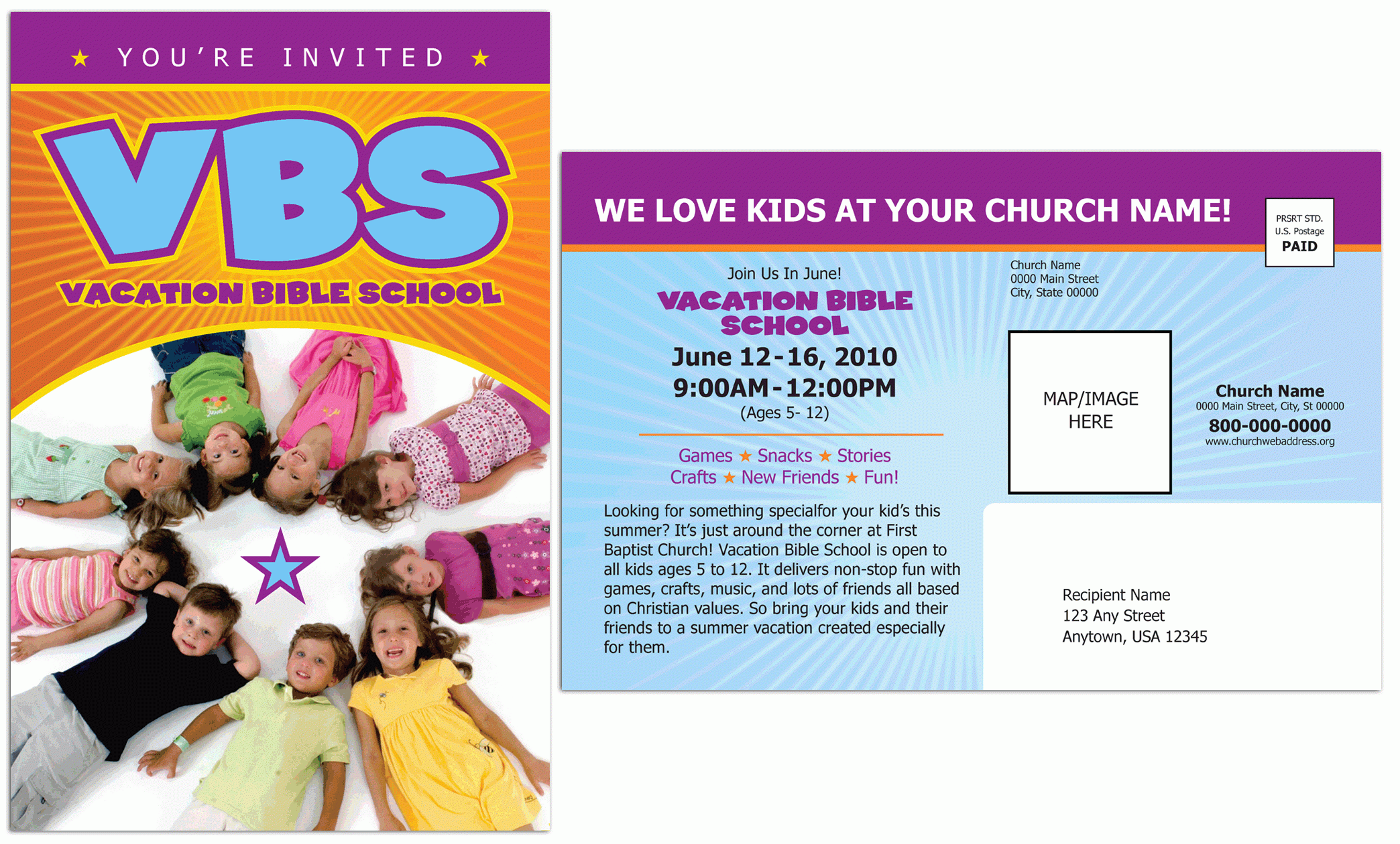 Vbs Invitation Template Web Create Vacation Bible School Flyer 
