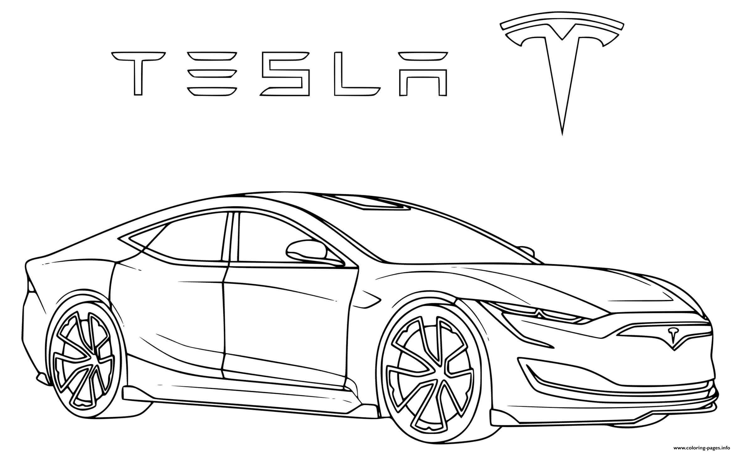 Tesla Coloring Pages