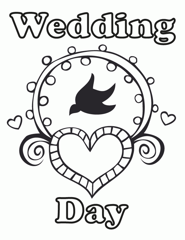Wedding Coloring Pages Coloring Home