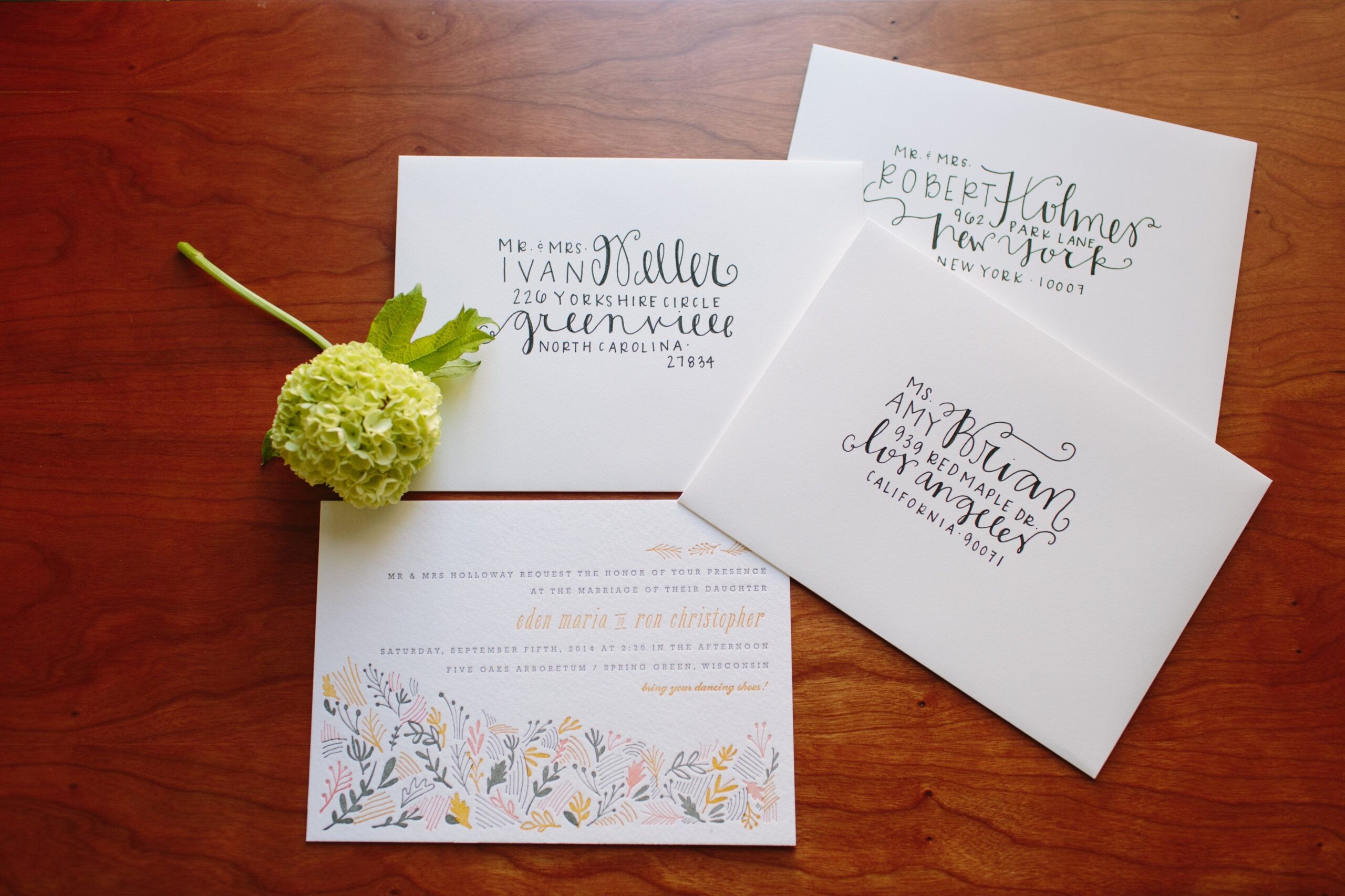 Wedding Invitation Address Template
