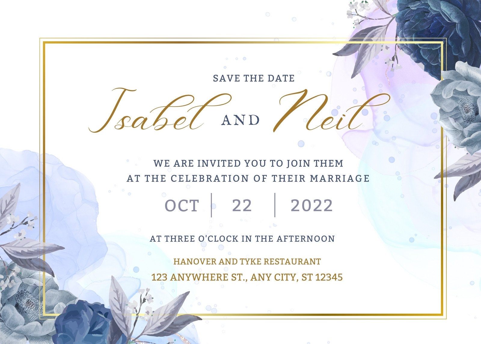 Wedding Invitation Card Template Adobe Illustrator