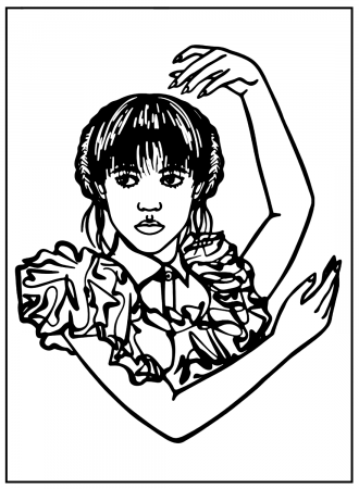 Wednesday Coloring Page PDF Format Coloring Home