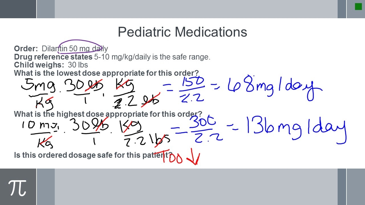 dosage calculations worksheet