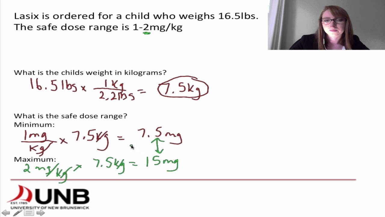 Weight Based Dosage Calculations Worksheet