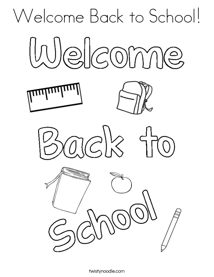 Welcome Back To School Coloring Pages Coloring Home