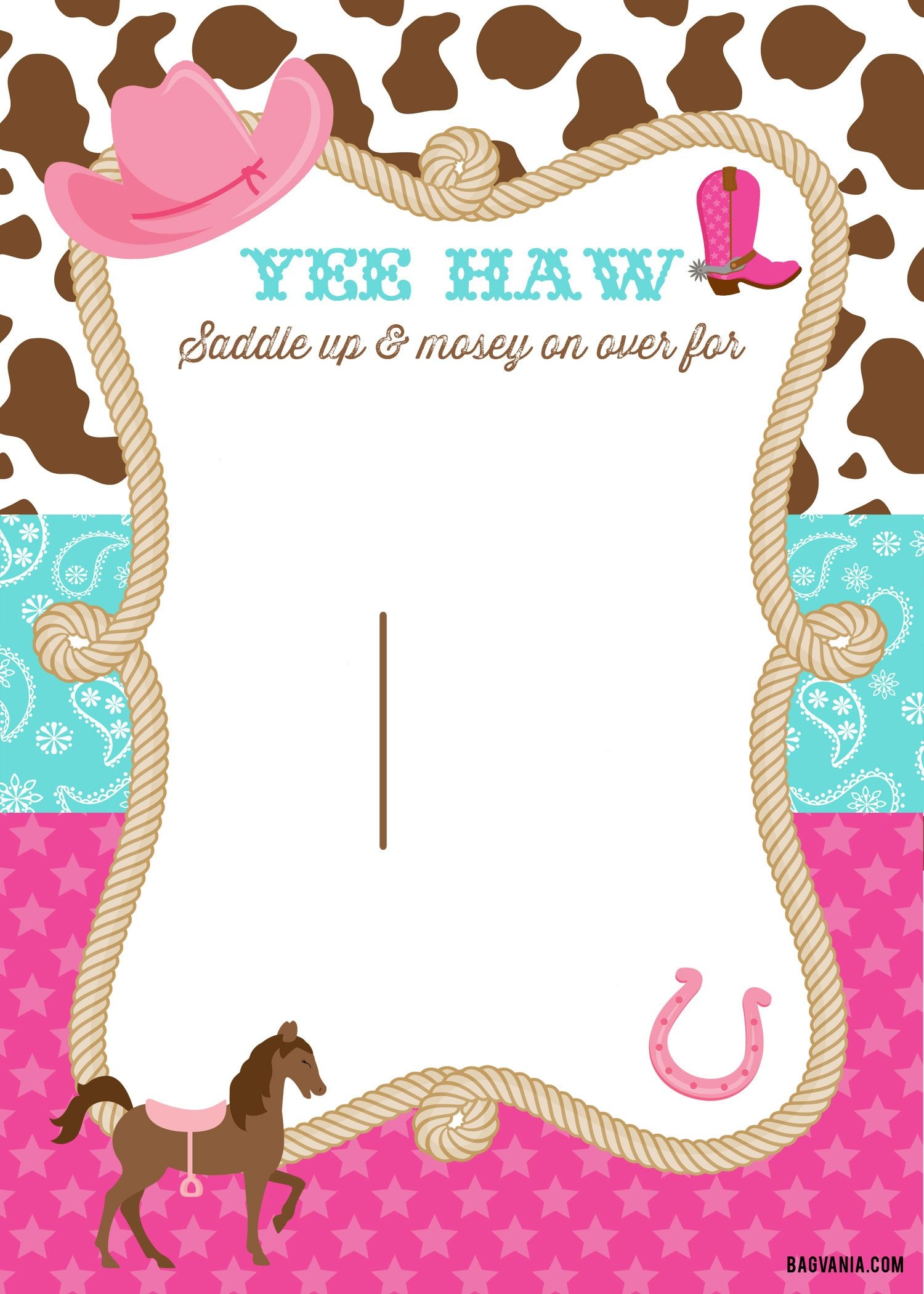 Western Wedding Invitations Templates Free Weddingfn