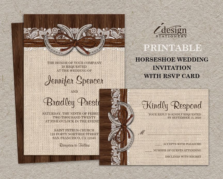 western wedding invitations templates free