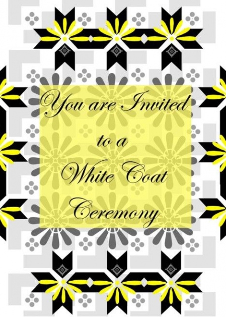 White Coat Ceremony Invitation Template Votebryanroach