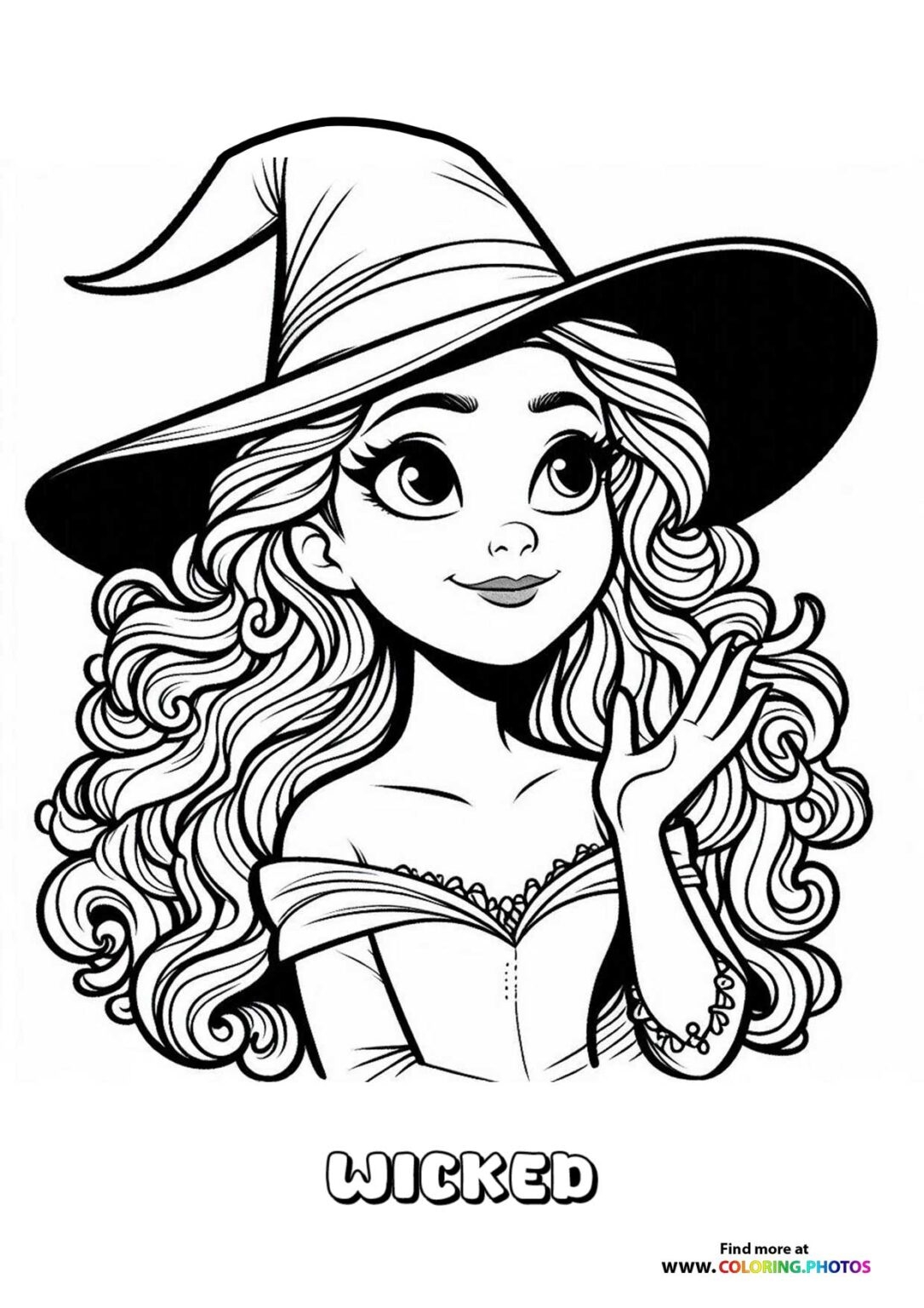 wicked coloring pages free