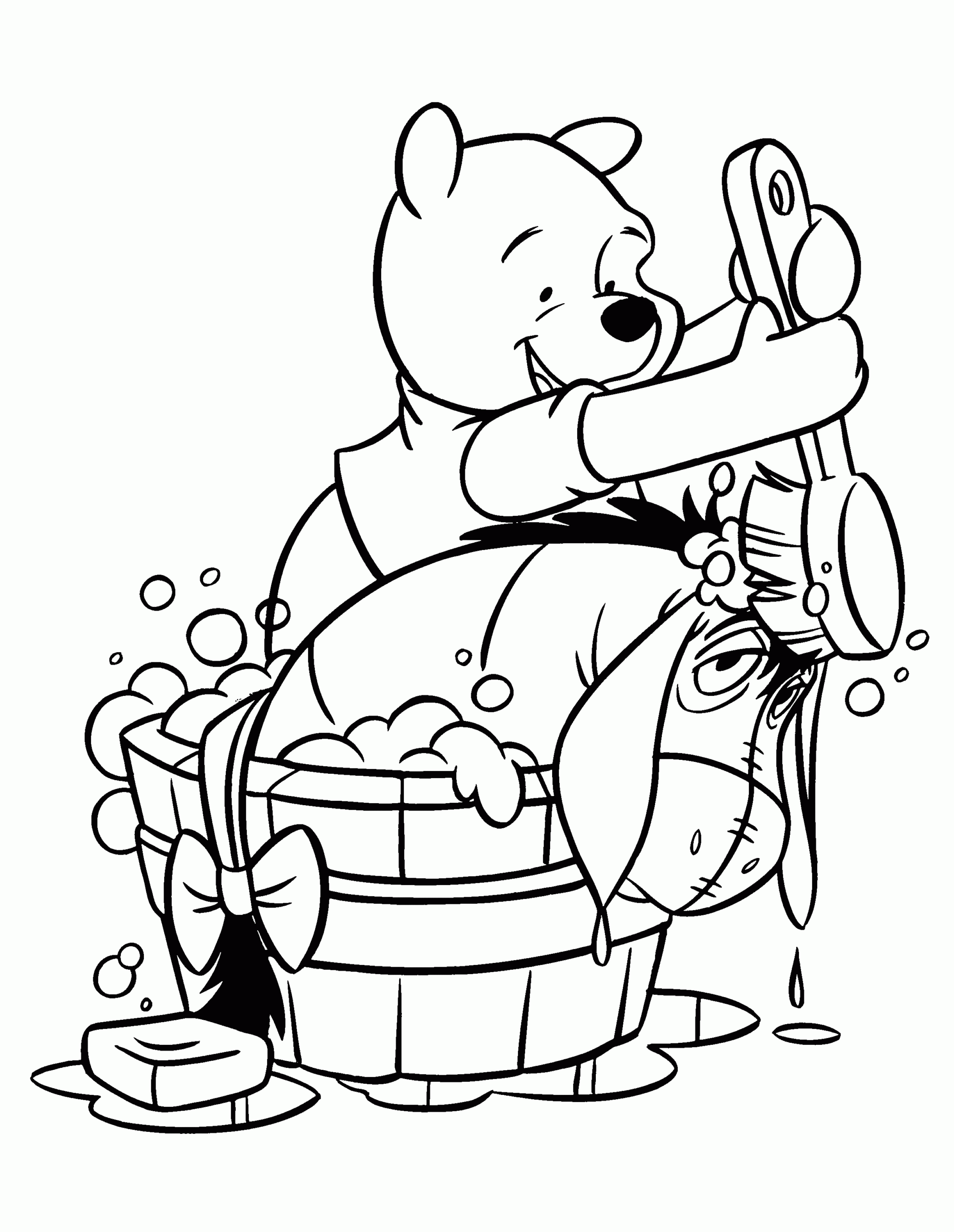 winnie the pooh coloring pages free
