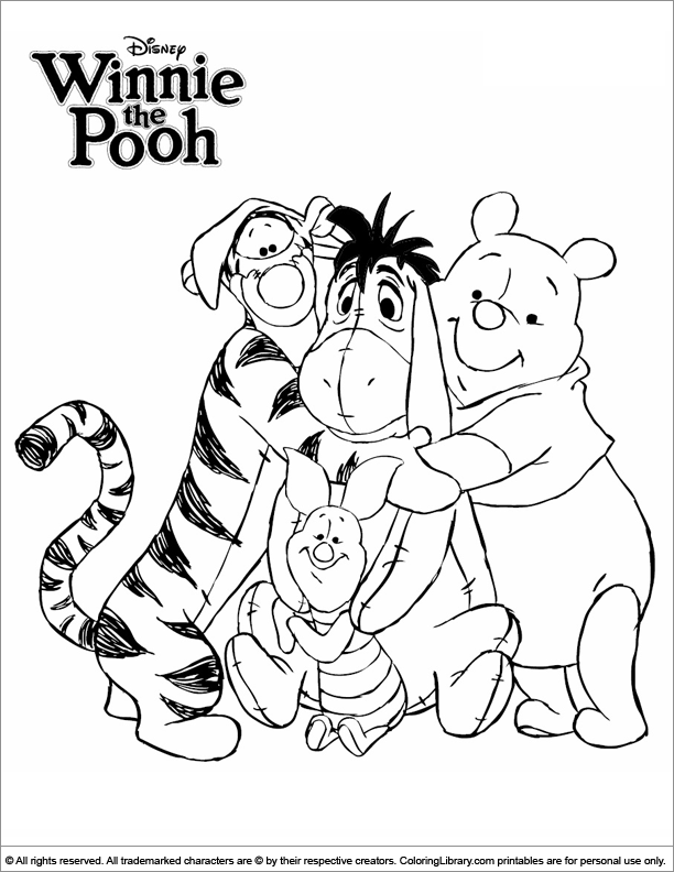 Winnie The Pooh Coloring Picture