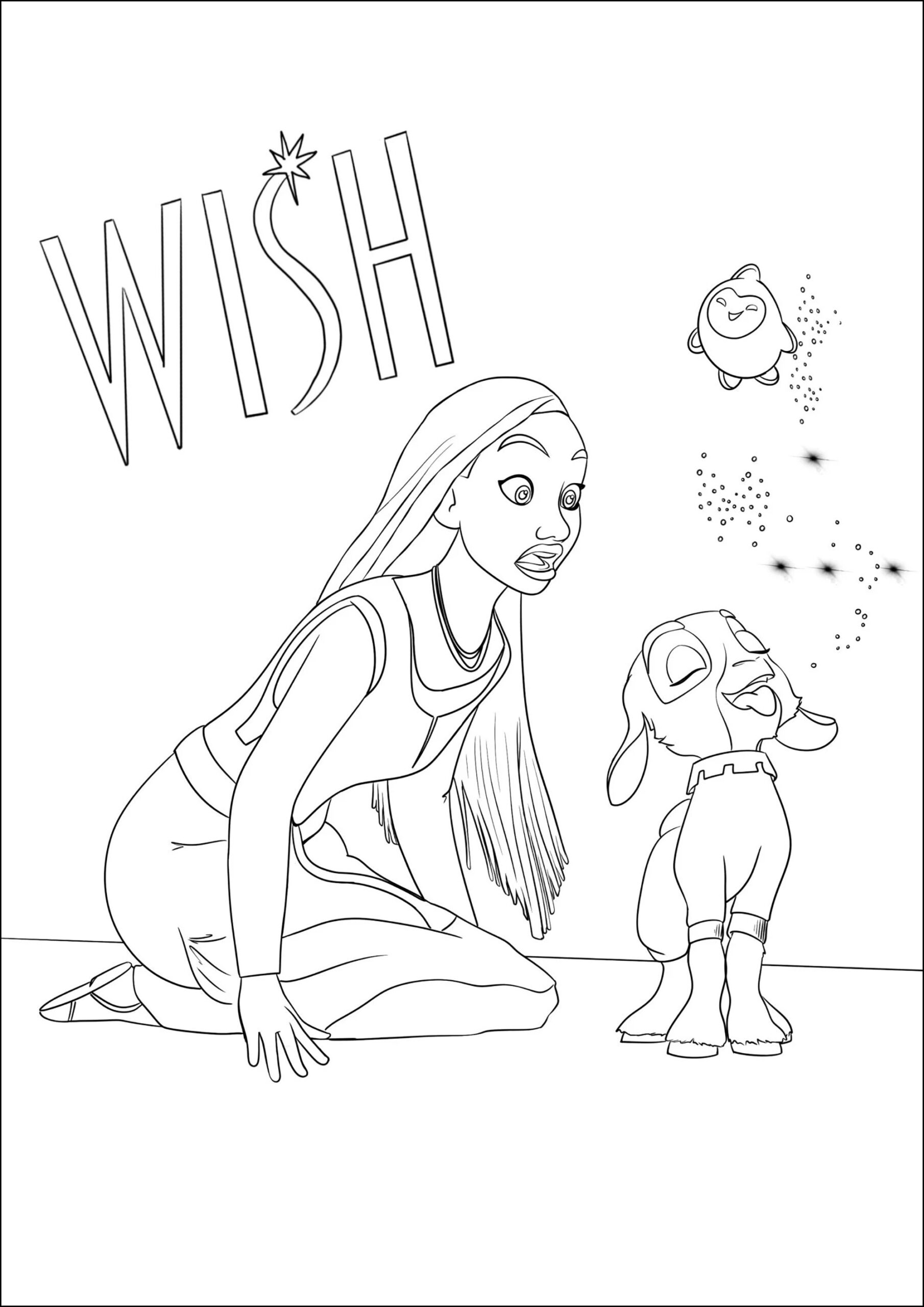 Wish Disney Coloring Pages Coloring Nation